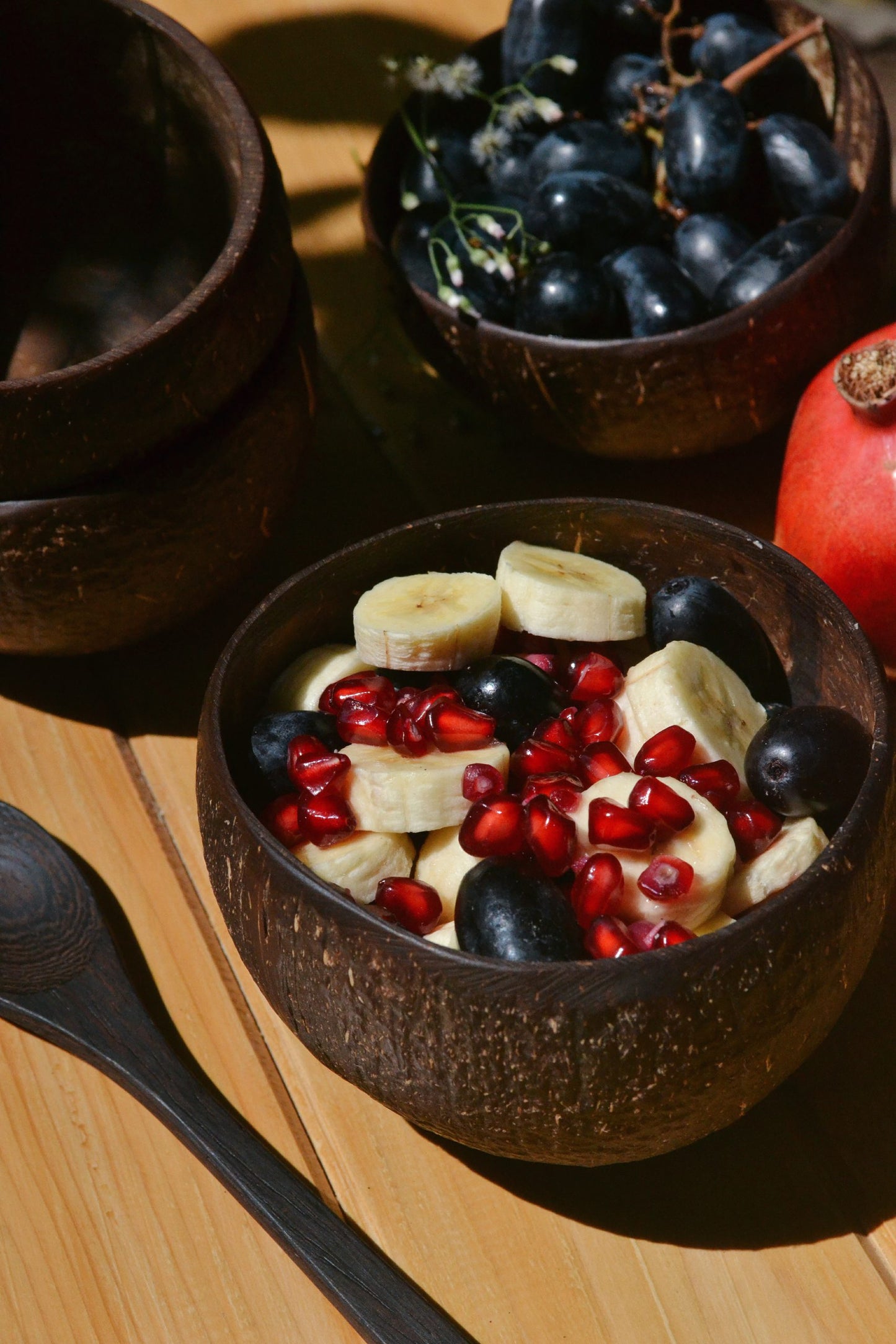 .Coconut Bowl & Cutlery Set Combo