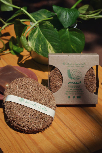 .Gommage à la fibre de coco