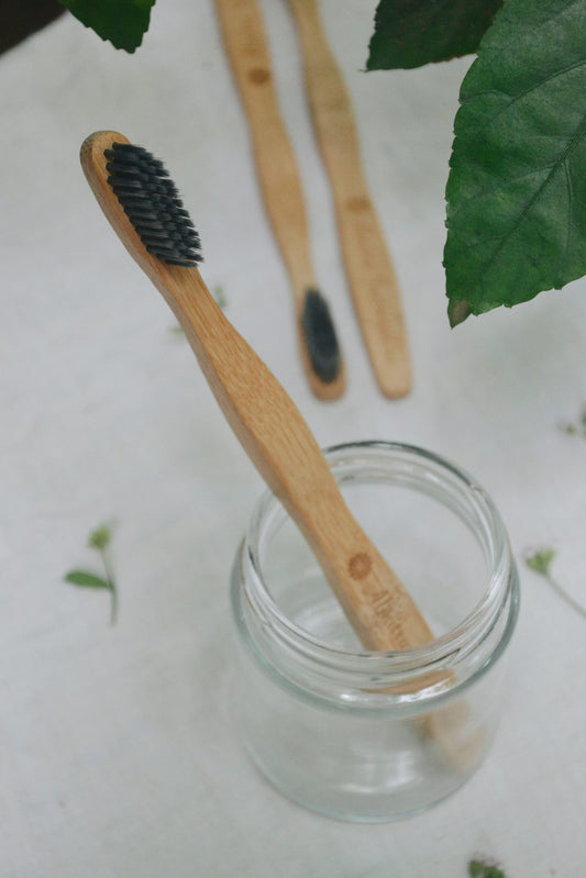 .Bamboo Toothbrush - Charcoal