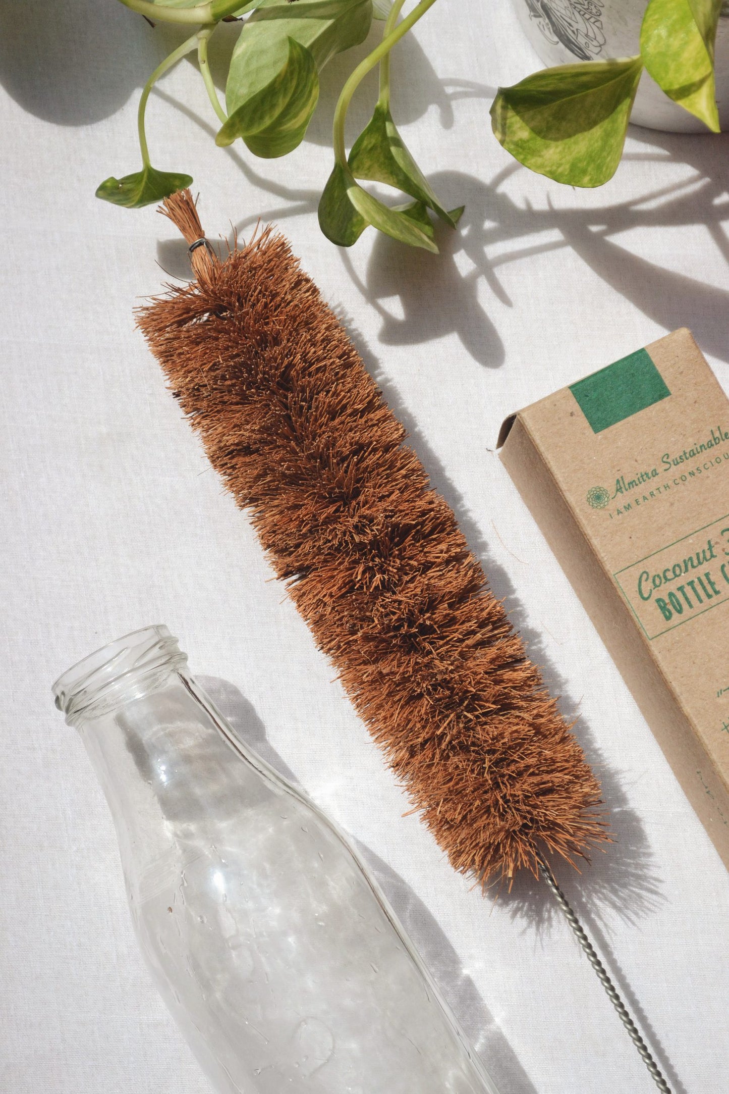 .Coconut Fiber Bottle Cleaner