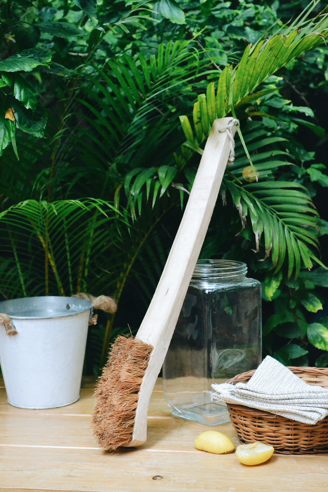 .Coconut Coir Toilet Brush