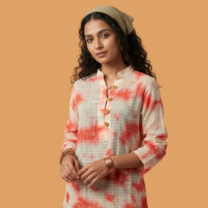 Cotton Shibori Dress