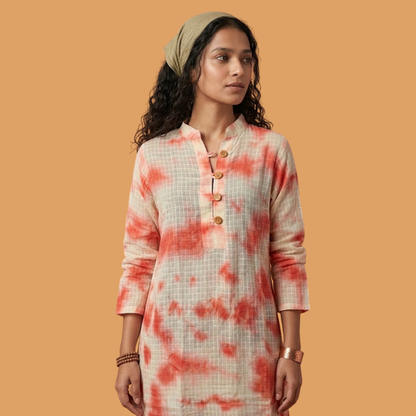 Cotton Shibori Dress
