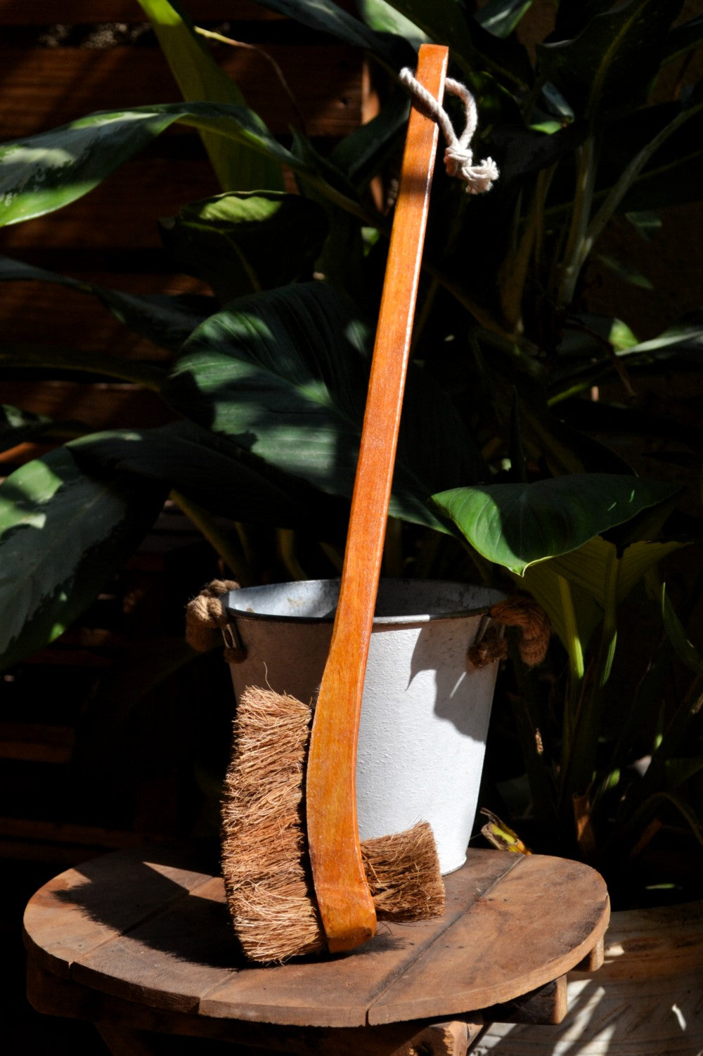 .Coconut Coir Double Hockey Toilet Brush