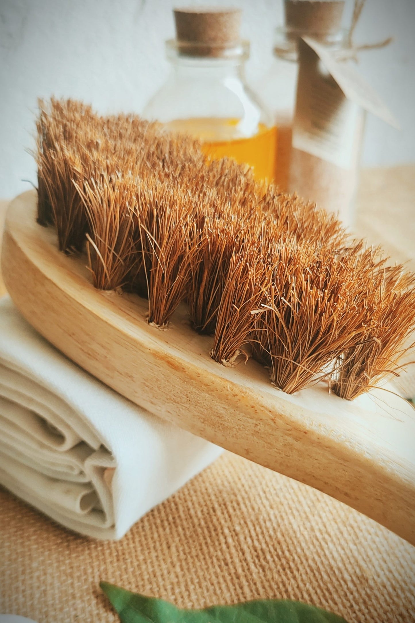 .Coconut Fiber - Dry Body Brush