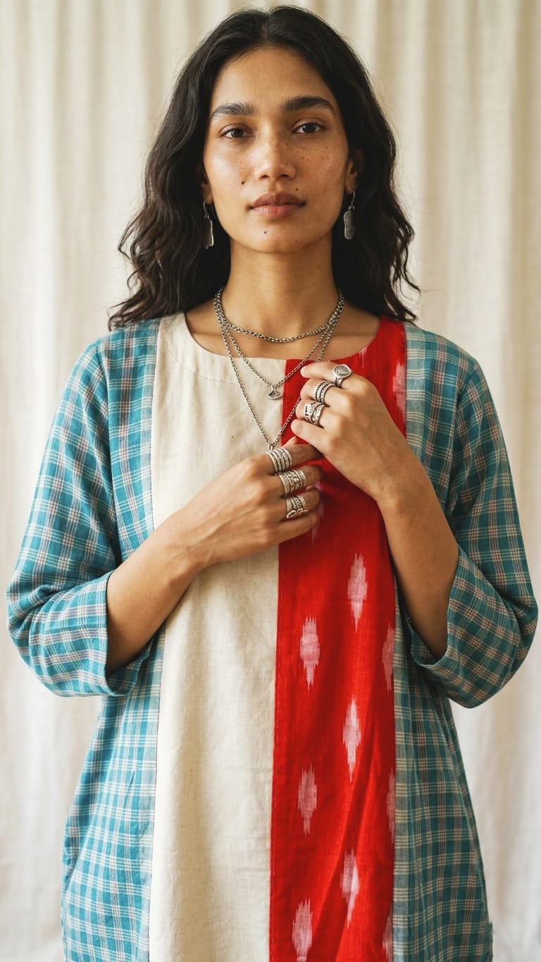 Patchwork Harmony Dress