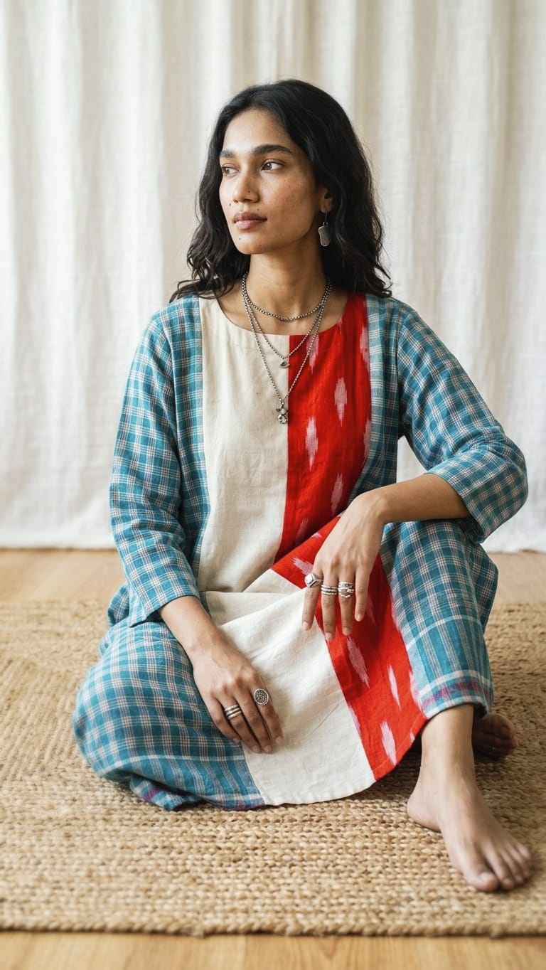 Patchwork Harmony Dress
